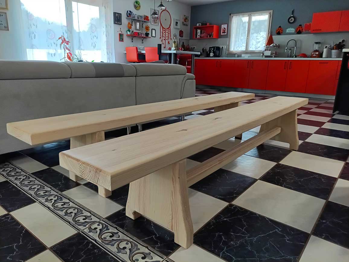 Banc sur mesure